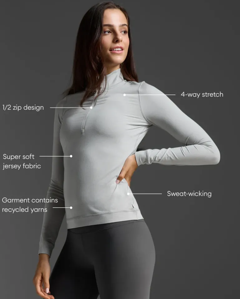 Flex 1/2 Zip Long Sleeve