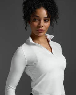 Flex Crop 1/2 Zip Long Sleeve