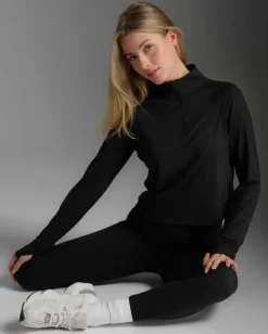 Flex Waffle 1/2 Zip Long Sleeve