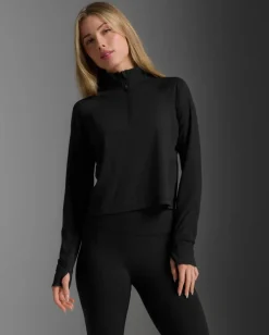 Flex Waffle 1/2 Zip Long Sleeve