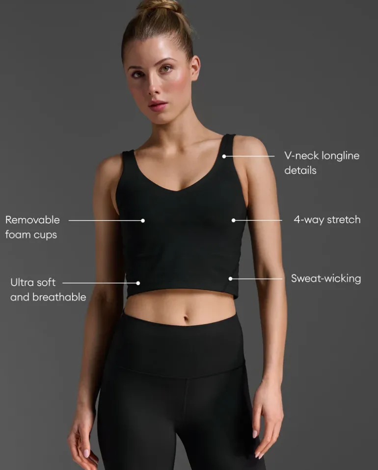 Fluid Longline Bra
